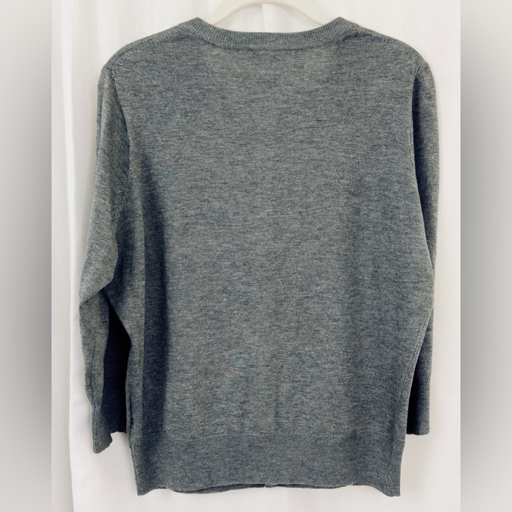 Cyrus Heather Gray 3/4 Sleeve Button Up Cardigan Sweater XL Excellent Condition - Picture 6 of 8